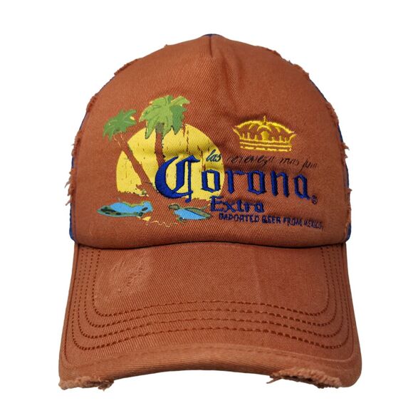 Corona Extra Men's Snapback Mesh Back Hat Multicolor Embroidered Logo Beer - Picture 1 of 8